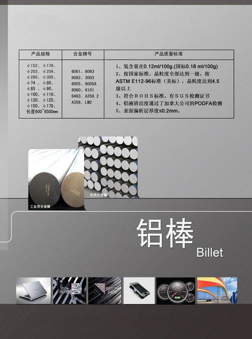 6061鋁棒產品型號及用途